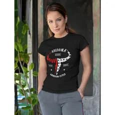 Camiseta feminina t-shirt Estilo Country Modelo Baby Look