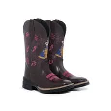 bota texana nossa senhora feminina country montaria