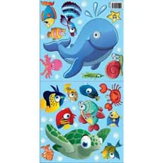 Adesivo Decorativo Fundo do Mar Quarto de Criança Banheiro