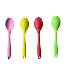 Colher de Silicone 20cm Colorida de Cozinha sem Riscar