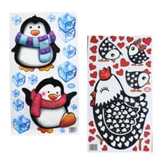 Mega Adesivo 3D Decorativo Galinha ou Pinguim Holográfico