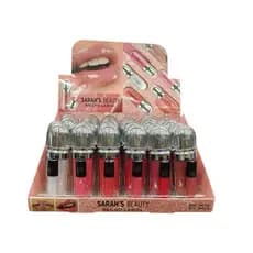 kit 36 ou 6/18/12  ps Sarahs Beauty box gloss labial 36 unidades acabamento brilho glitter espelhado