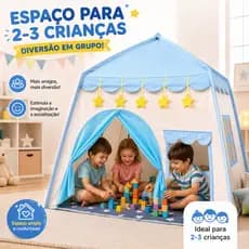 Barraca Infantil Tenda Casinha Mágica Para Meninos e Meninas 130cm