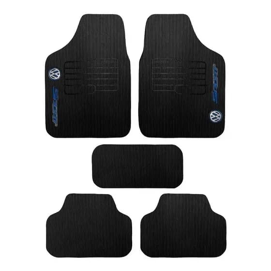 Kit Tapete De Borracha Volkswagen -Com Logo Da Vw Gol Voyage Parati G2 G3 G4 G5 G6 promoção