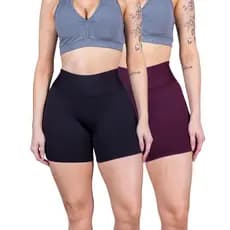 Kit 2 Short Suplex Legging Academia ou dia a dia Fitness Feminino Shortinho Curto Meia Coxa