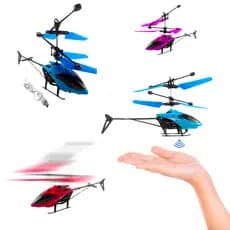 Helicóptero Voa Sozinho Recarregável Brinquedo C/ Sensor Drone Voador Toy