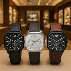Relógio de Pulso Masculino Social Casual – Analógico Pulseira de Couro