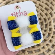 Parzinho de laços Brasil/copa do Mundo/bico de pato,Xuxinha do Brasil/acessório de cabelo Brasil Xuxinha Brasil
