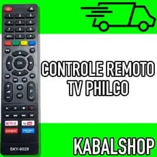 Controle Remoto Compativel TV PHILCO netflix Amazon FBG9063