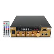 Amplificador De Áudio Som Receiver Bluetooth Karaoke Mp3 Usb 30w