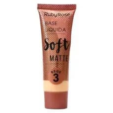 Base Líquida Soft Matte Bege HB-8050 29ml - Ruby Rose - Bege 3.