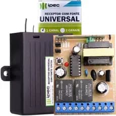 Receptor 433mhz Com Fonte Para Fechadura Portão Motor de portão
