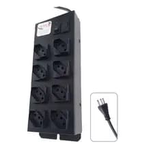 Filtro De Linha 8 Tomadas Régua Metálico Extensão 110v 220v