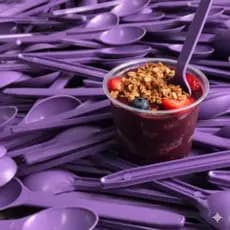 Colher Para Açaí Sorvete Gelato Sobremesa Festa15 cm Reforçado  Kit 250 unidades