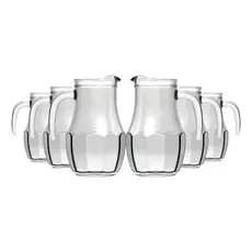 CONJUNTO 6 JARRA DE SUCO DE VIDRO TANGO 750ML AGUA NADIR