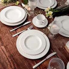 Pratos Jantar Ingrid Tramontina Porcelana  de Pratos Fundo Kits