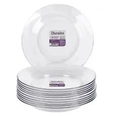 kit Pratos Duralex Astral Fundo Transparente - Resistente