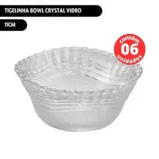 Tigelinha Pote Bowl Sobremesa Crystal 11cm Vidro Wheaton kit