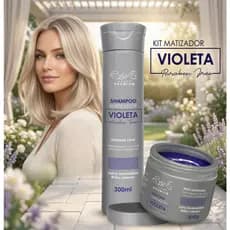 Matizador Violeta Blond Desamarelador Profissional Cabelos loiros Cabelos Platinados e Grisalhos