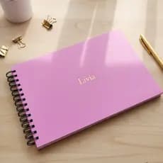 Caderno Scrapbook para Colar Fotos Esboços de Desenho Folhas Brancas Tamanho A4 Escolar