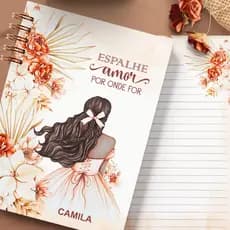 Caderno de Anotações Versículos estudo biblico orações versiculo