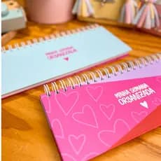 Desk planer semanal personalizado planner com visão da semana