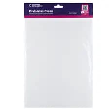 Divisória Clean Caderno Inteligente com 4  Tamanho Grande Caderno ou Planner Resistente Impermeável