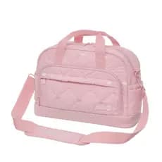 Bolsa Mala Maternidade Média Lilica Ripilica Bebê Menina Cor Rosa Luxo Matelassê Premium Organizada