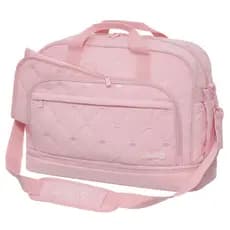 Bolsa Mala Maternidade Grande Lilica Ripilica Bebê Menina Cor Rosa Luxo Matelassê Premium Organizada