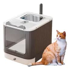 Caixa De Areia Fechada Dobrável Para Gato Porta Pá Filtro Grande LUXO Jô