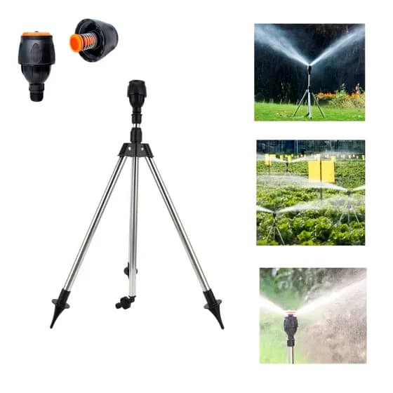 1 / 2 unidades Irrigador Jardim Giratório 360 graus Circular Telescópico Aspersor Com Tripé Campo