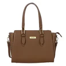 Bolsa Feminina Grande Tote Macadamia MC014 Caramelo