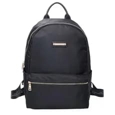 Mochila Pequena Feminina Social Lisa FK342 Nylon Preto
