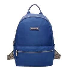 Mochila Pequena Feminina Escolar FK342 Nylon Azul