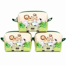 kit c/10 Porta Moeda Personalizado Safari Lembrancinhas de Aniversário batizado Bolsinhas Safari