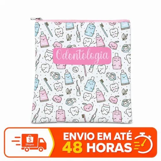 Porta Jaleco ou Estojo Slim Profissoes Odontologia Tecnico Segurança Organizador Transporte Hospital