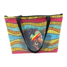 Bolsa Sacola Personalizada Africa Tote Africana Étnica Color