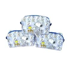 Necessaire Snoopy Enfermeiro Organizador Bolsa de Viagem Farmacinha Transporte