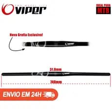Guidão Curva 9º Graus Backsweep 31.8/740mm Alumínio Bicicleta Mtb
