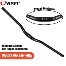 Guidão Steel Curvo 700 x 31.8mm Viper
