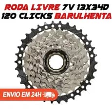 Catraca Roda Livre 7V 13x34D INDEX Barulhenta 120 Clicks Grau Wheeling