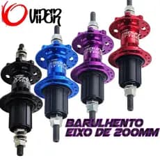 Cubo Traseiro Barulhento K7 Padrão HG 120 Clicks Eixo Porca 200mm Ideal P/ BMX Freeride Manobra Grau