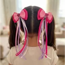 Laço de Cabelo Infantil Boutique 8cm – Laço Artesanal para Meninas | Presilha