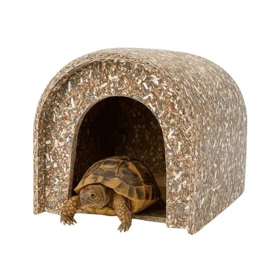Toca Para Mini (filhote) de Tartaruga Terrário Em Madeira Ecológica