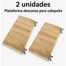 2 UNIDADES PLATAFORMA VARANDA POLEIRO DESCANSO PARA AVES CALOPSITA MARITACA