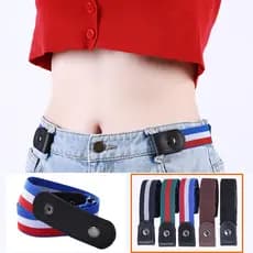 Cinto Elástico Invisível unissex Masculino E Feminino Elástico Sem Fivela À moda 66 ate 100cm