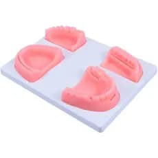 Kit 4pcs Almofada Simulador Treinamento De Sutura Oral Dental