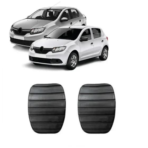 Par Capas Pedaleiras Pedais Sandero Logan Duster