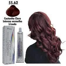 Coloração 55.62 Castanho Claro Intenso Vermelho Irisado Mairibel / Hidratycollor 60g - Tinta para cabelo Hidratylife Maribel - Coloração Profissional 60gr