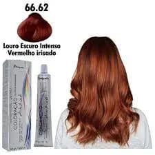 Coloração 66.62 Louro Escuro Intenso Vermelho Irisado Mairibel / Hidratycollor 60g - Tinta para cabelo Hidratylife Maribel - Coloração Profissional 60gr